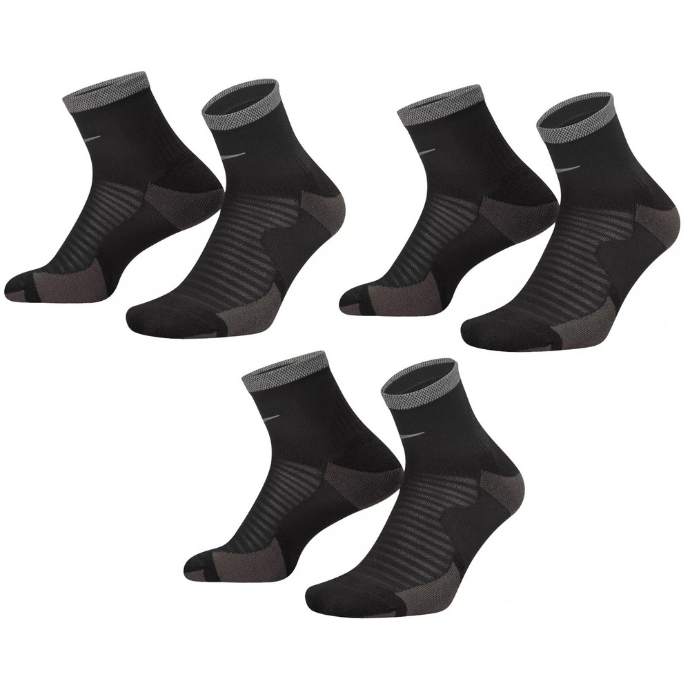 Nike Dri-FIT Spark Cushioned Ankle Running Socks Men 8-9.5 Women 9.5-11 3 Pair